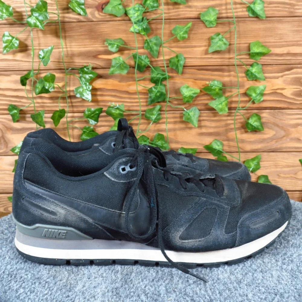 Nike Air Waffle‎ Trainer Men Running Shoes Size 14 Black Mesh Suede Retro Casual - Picture 3 of 7